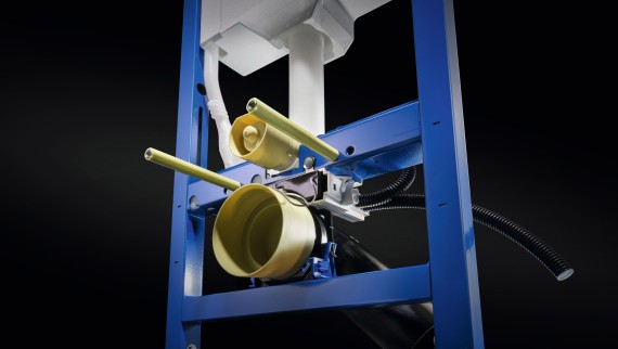 Geberit Duofix mit vorbereiteter Strom- und Kommunikationsanschlussdose