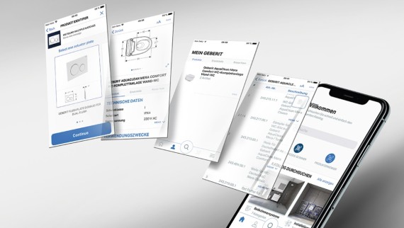 Geberit Pro: die App für Sanitärinstallateure Geberit Pro: die App für Sanitärinstallateure