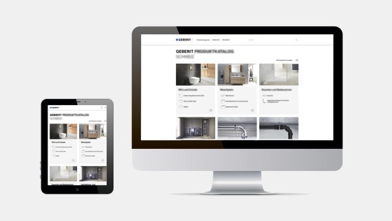 Screenshot des Geberit Screenshot des Geberit