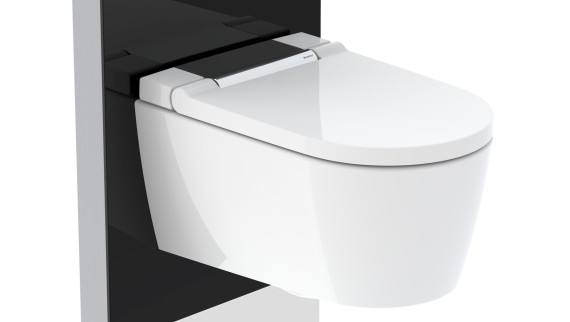 Geberit Monolith Plus Sanitärmodul mit Dusch-WC Geberit AquaClean Sela Chrom glänzend Geberit Monolith Plus Sanitärmodul mit Dusch-WC Geberit AquaClean Sela Chrom glänzend
