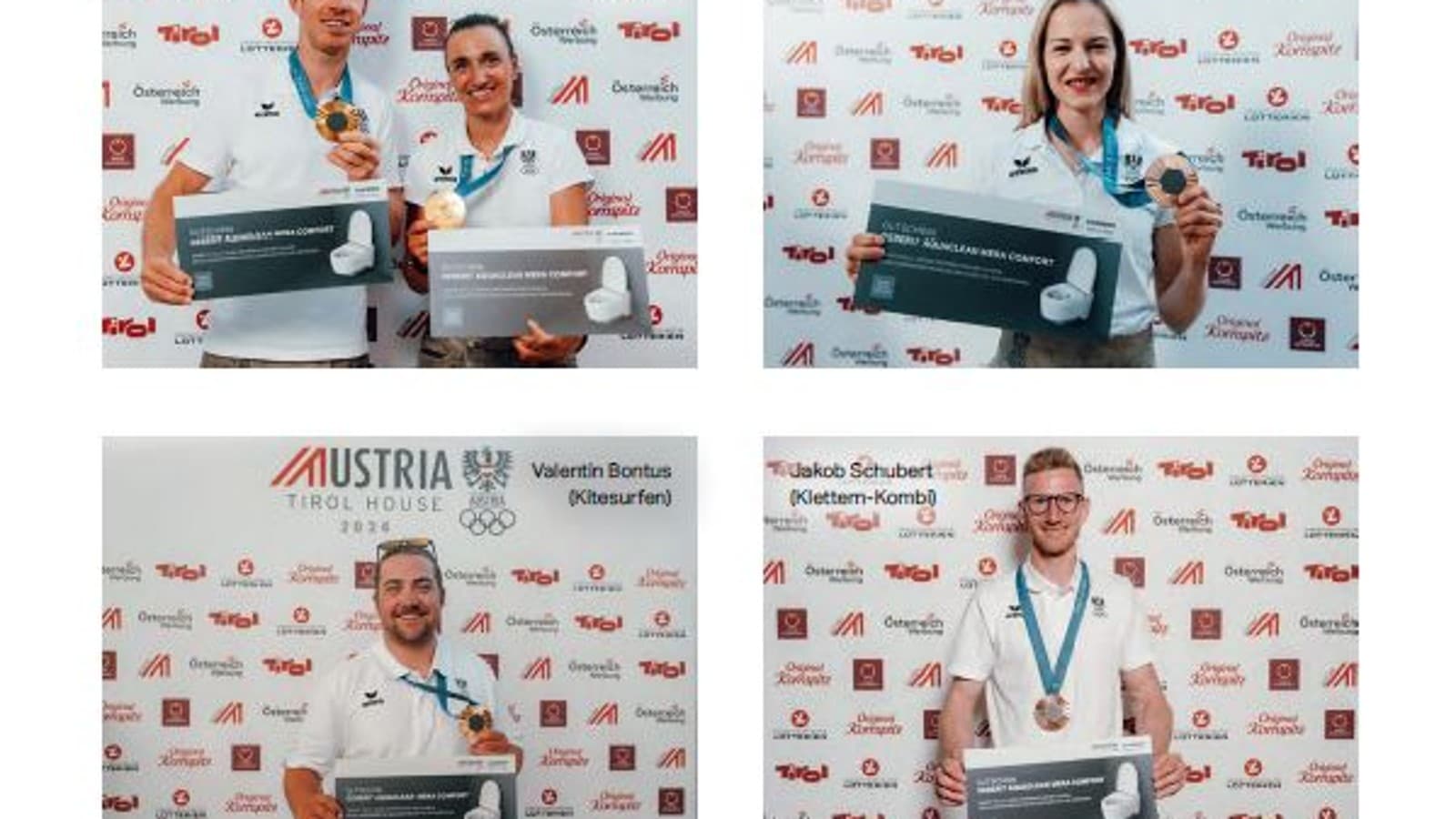 Medaillen-GewinnerInnen bei Olympia 2024 erhalten auch ein Geberit AquaClean Dusch-WC. (c) Florian Rogner (OEOC) Medaillen-GewinnerInnen bei Olympia 2024 erhalten auch ein Geberit AquaClean Dusch-WC. (c) Florian Rogner (OEOC)