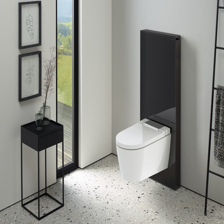 Geberit AquaClean Sela Dusch-WC mit Sanitärmodul Geberit Monolith Geberit AquaClean Sela Dusch-WC mit Sanitärmodul Geberit Monolith