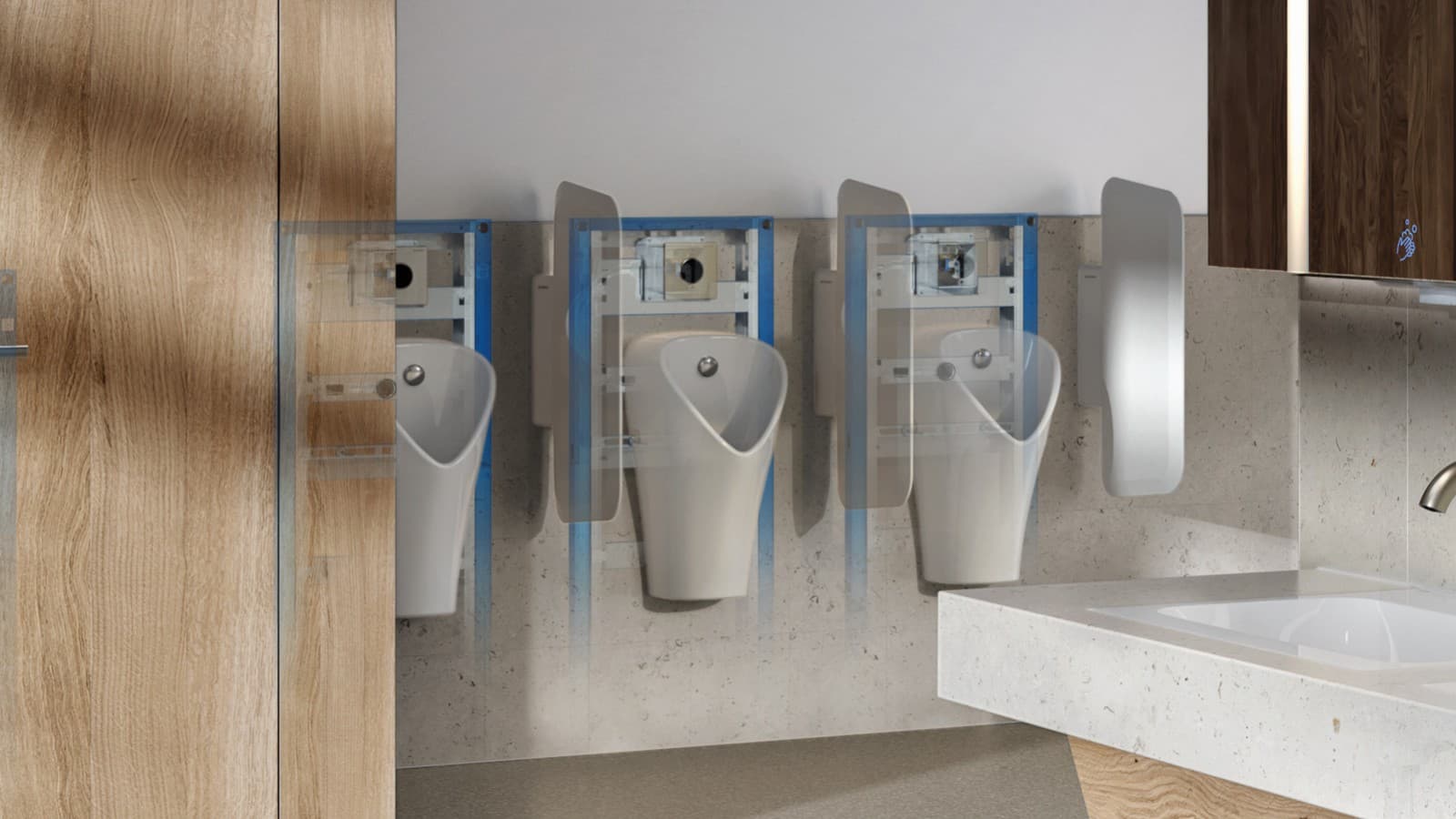 Geberit Urinal-System in der Standard-Produktauswahl Geberit Urinal-System in der Standard-Produktauswahl