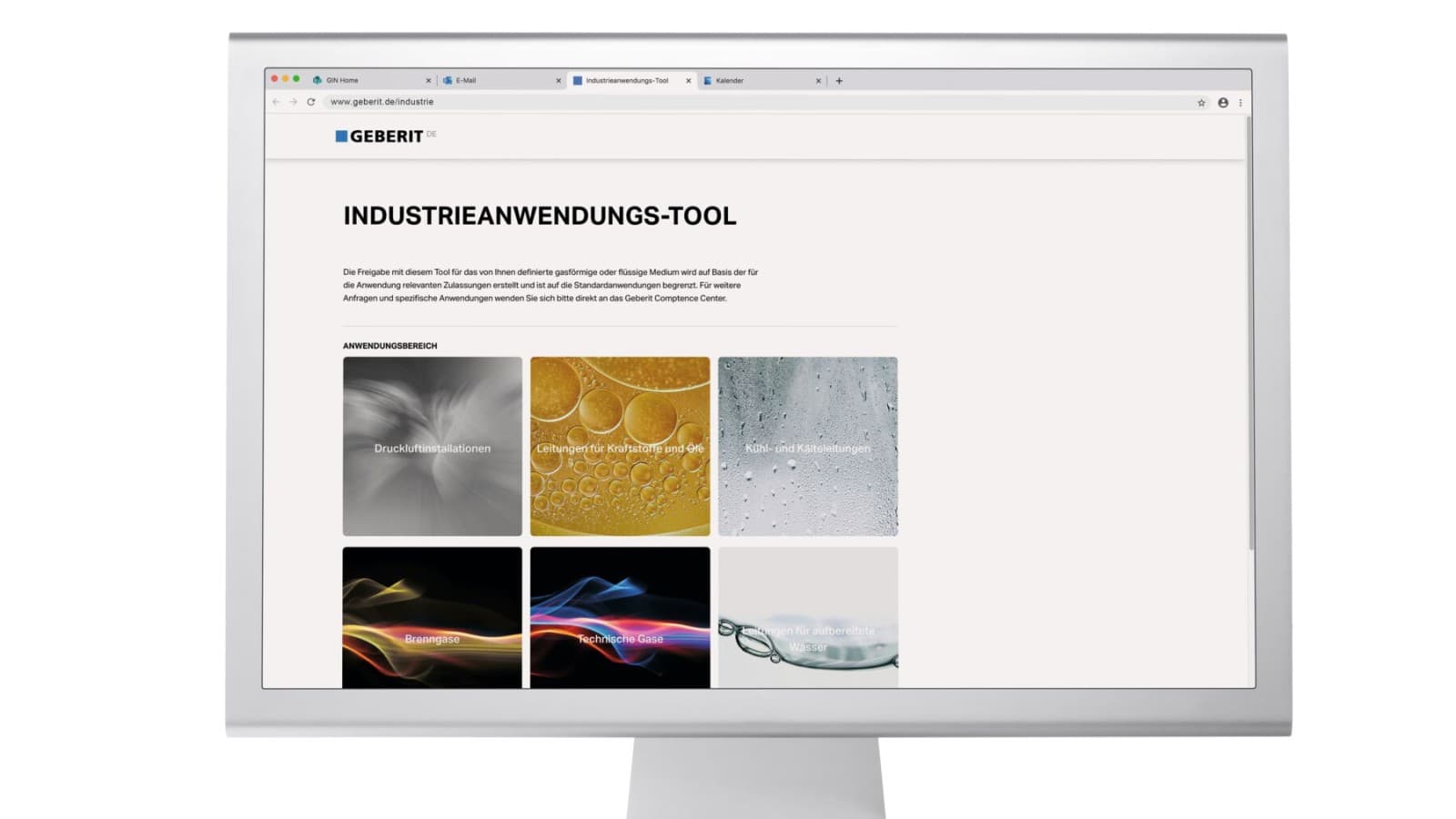 Geberit Industrieanwendungs-Tool Geberit Industrieanwendungs-Tool