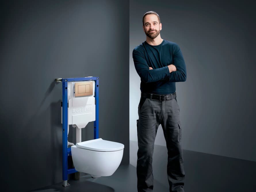 Installateur neben Geberit WC-System Installateur neben Geberit WC-System